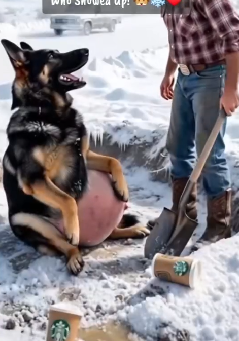 V0917002 He Left This Pregnant German Shepherd Alone in the Freezing Cold, But_part2