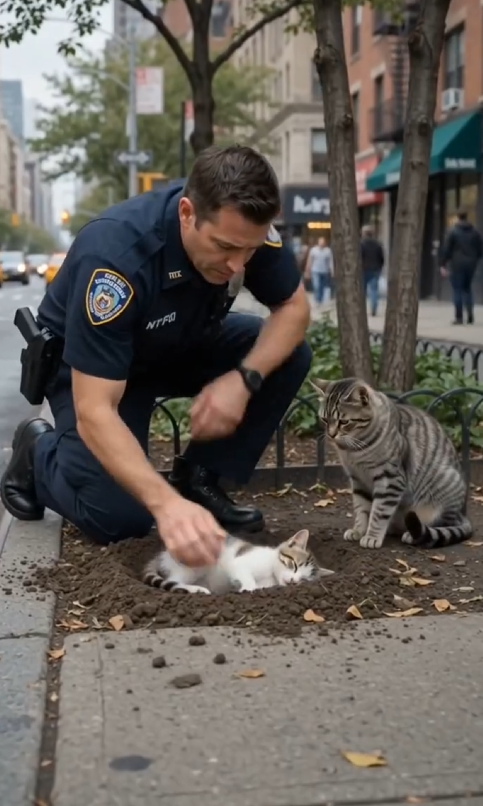 M0929007 How cruel can people be A sick little kitten is lying helplessly on the road Animal Rescue Mission