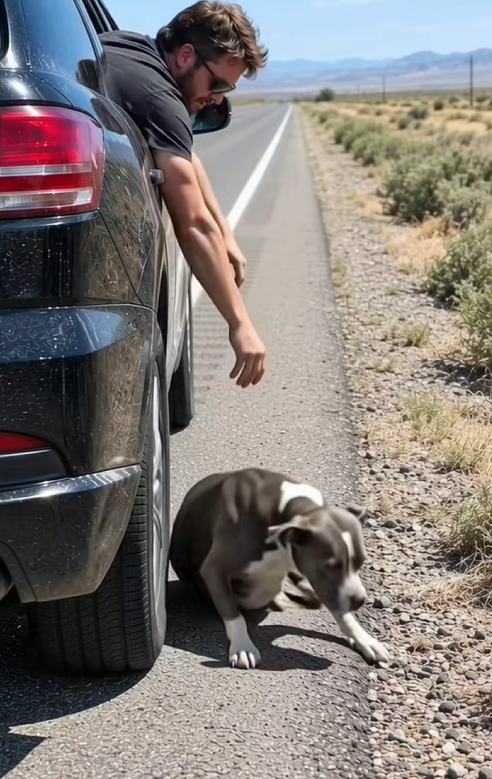 a1701017Please, sir, help the poor thing—it’s heartbreaking! She’s pregnant, and when she was set down, she just lay right there. Isn’t it just pitiful
